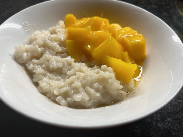 Thai mango sticky rice
