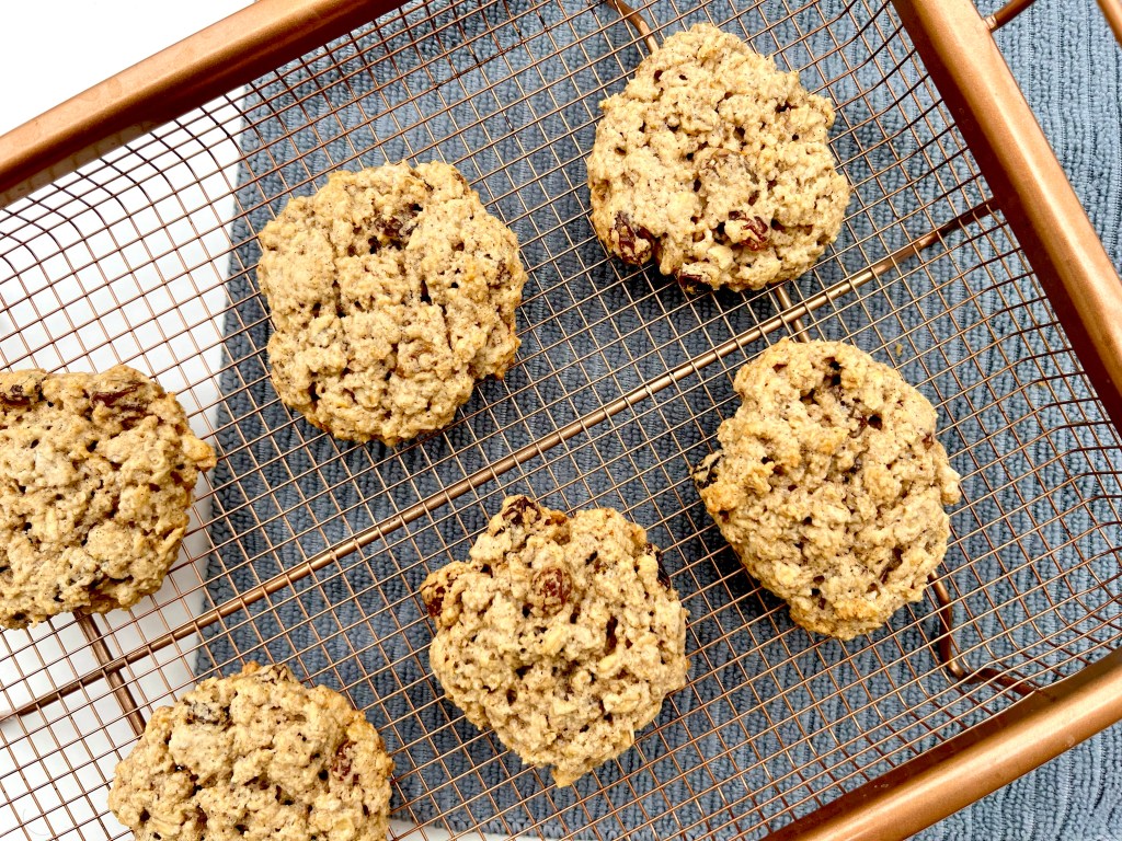 Oatmeal raisin cookies made with almond flour