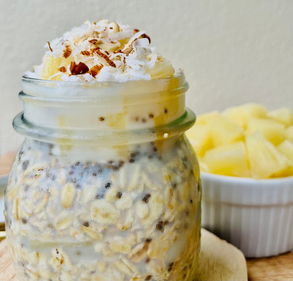 Pina colada overnight oats