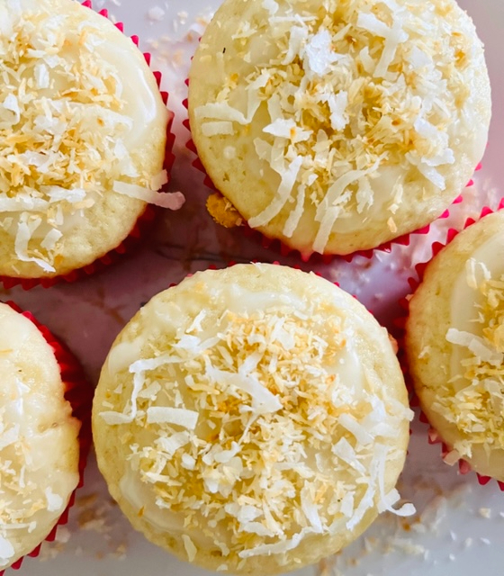 Coconut and lemon cupcakes
