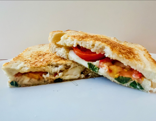 Grilled caprese sandwich